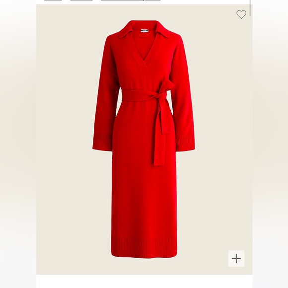 J. Crew Dresses & Skirts - J.Crew NWT 100% cashmere collared sweater dress sz M/L